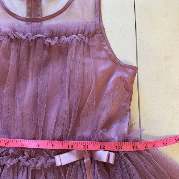 Nanette Lepore Girls Dress Gown 16 Old Rose Formal Fairy Wedding Dance Party - Picture 9 of 11